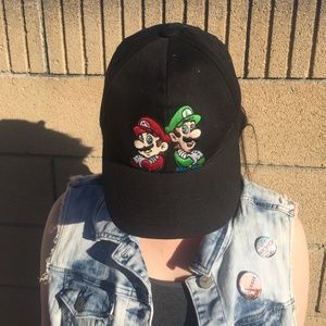 Mario & Luigi Black Kid’s Cap